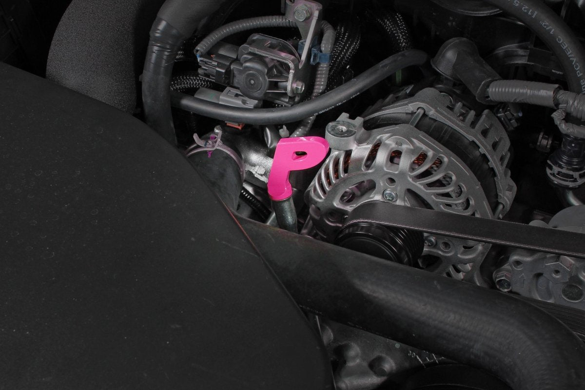 Perrin [15-26 WRX] Aluminum "P" Style Dip Stick Handle Hyper Pink Finish FA20 / FA24 | PSP-ENG-720HP