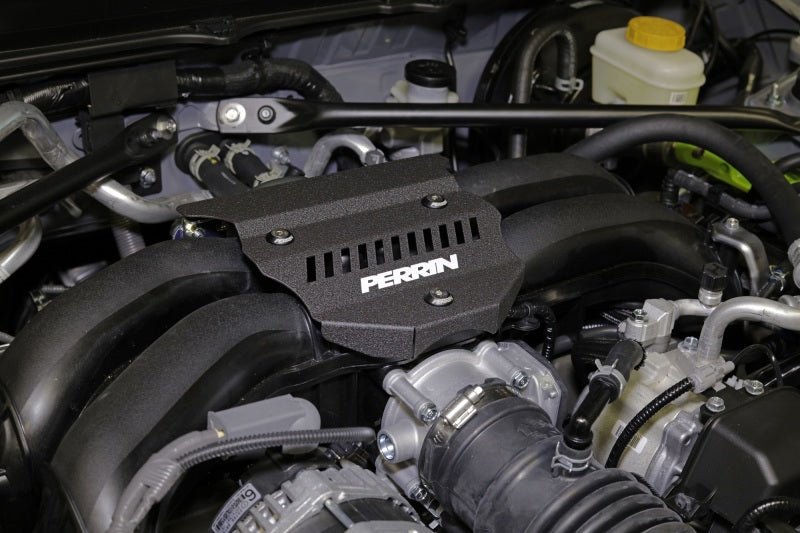 Perrin [22-25 BRZ/GR86] Engine Cover - Black Wrinkle | PSP-ENG-162BK