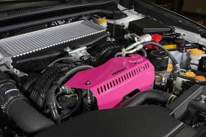 Perrin [22-26 WRX] Pulley Cover - Hyper Pink | PSP-ENG-153HP
