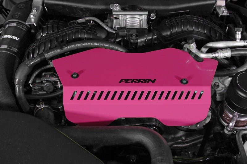 Perrin [22-26 WRX] Pulley Cover - Hyper Pink | PSP-ENG-153HP