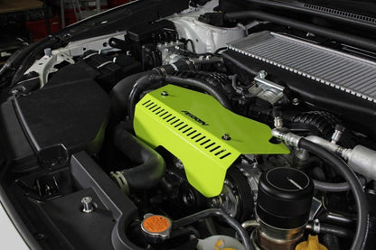 Perrin [22-26 WRX] Pulley Cover - Neon Yellow | PSP-ENG-153NY