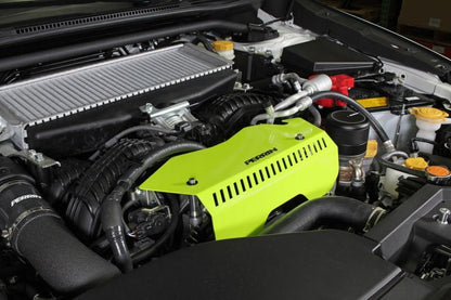 Perrin [22-26 WRX] Pulley Cover - Neon Yellow | PSP-ENG-153NY
