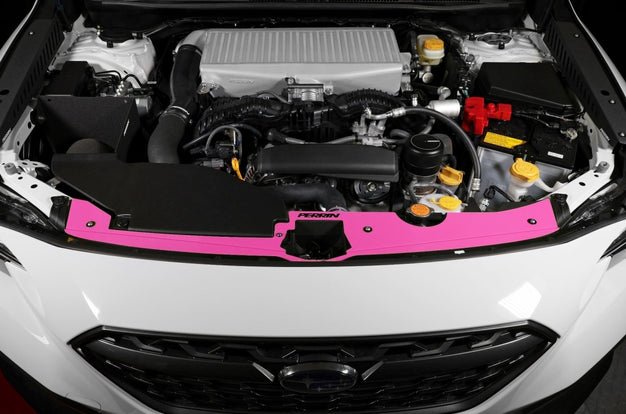 Perrin [22-26 WRX] Radiator Shroud Kit - Hyper Pink  | PSP-ENG-513HP