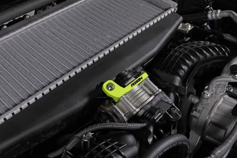 Perrin [22-26 WRX] Top Mount Intercooler Bracket - Neon Yellow | PSP-ITR-331NY