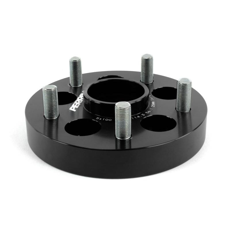 Perrin 25mm 5x100 to 5x114.3 Wheel Adapter Subaru 04-19 | PSP-WHL-226BK