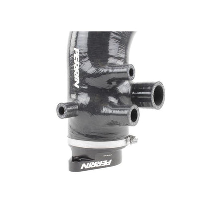 Perrin [15-21 WRX] Black 3in Turbo Inlet Hose w/ Nozzle | PSP-INT-424BK