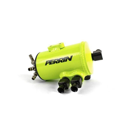 Perrin [02-14 WRX, 04-21 STI, 05-09 LGT] Air Oil Separator Neon Yellow w/ FMIC | PSP-ENG-607NY