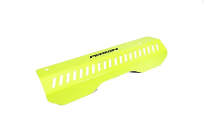 Perrin Performance Pulley Cover | Short Version - Works w/AOS System - Neon Yellow [15-25 Impreza, 18-25 Crosstrek, 20-25 Legacy, 22-25 WRX and Outback]