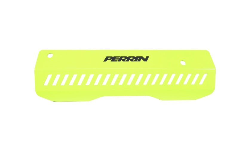 Perrin Performance Pulley Cover | Short Version - Works w/AOS System - Neon Yellow [15-25 Impreza, 18-25 Crosstrek, 20-25 Legacy, 22-25 WRX and Outback]