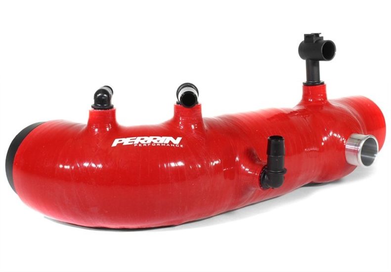 Perrin [02-07 WRX, 04-21 STI, 04-08 FXT] 2.4" Turbo Inlet Hose - Black/Red/Blue