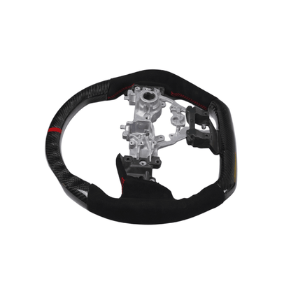 Racing Art [22-26 WRX] Carbon Fiber Steering Wheel - Leather / Suede