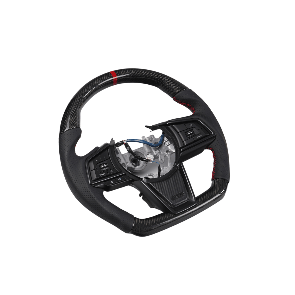 Racing Art [22-26 WRX] Carbon Fiber Steering Wheel - Leather / Suede