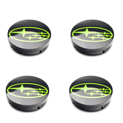 Racing Art [WRX/STI/BRZ] Factory Subaru Wheel Center Caps w/ Subaru Logo | Red, Blue, Neon Yellow, White