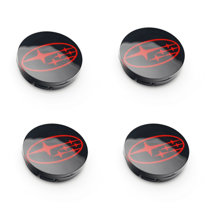 Racing Art [WRX/STI/BRZ] Factory Subaru Wheel Center Caps w/ Subaru Logo | Red, Blue, Neon Yellow, White