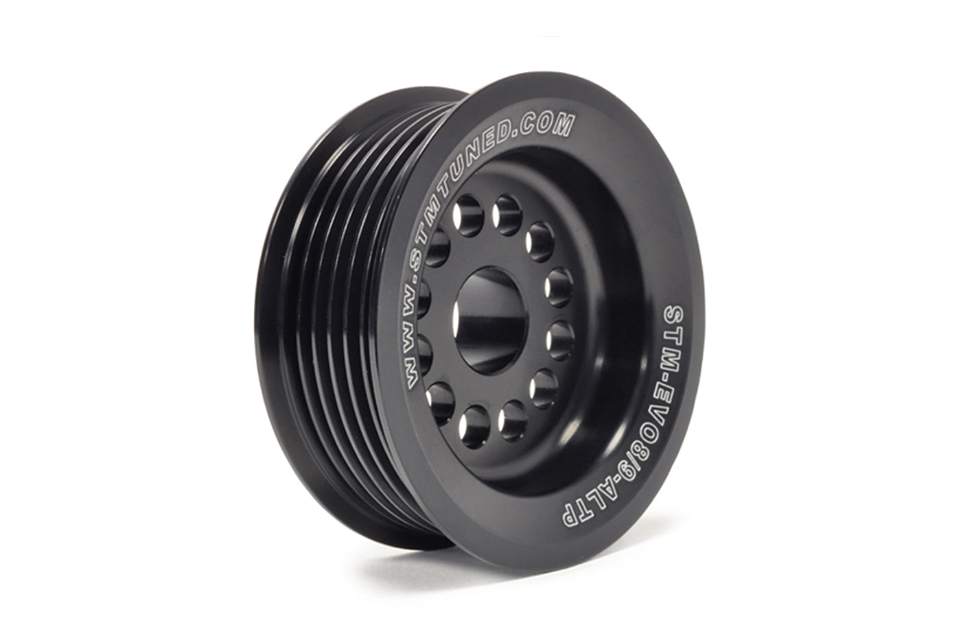 STM Under-Driven Alternator Pulley with Raised Guides for Evo 4-9 *Backorder ETA 02/2026*