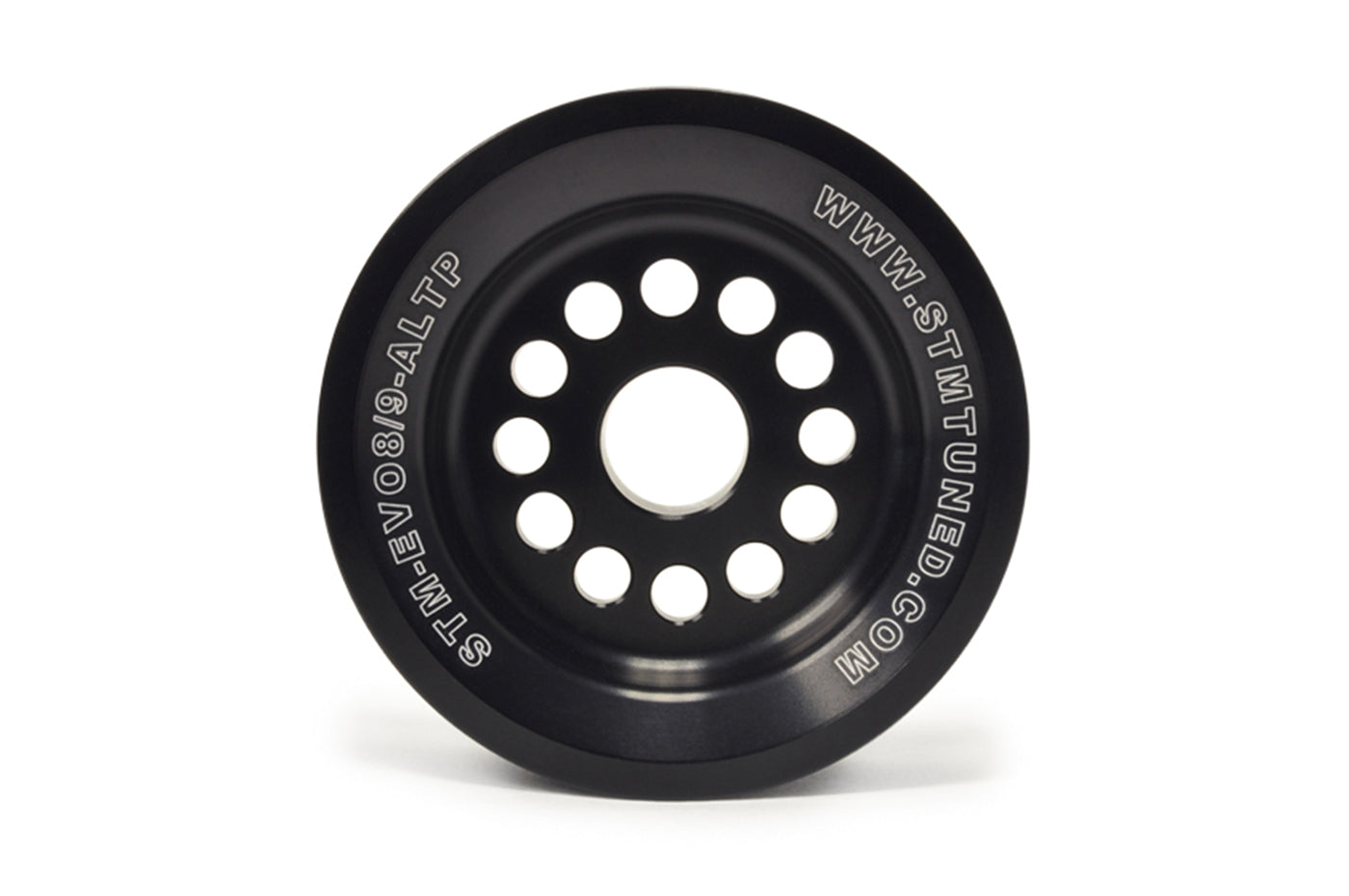 STM Under-Driven Alternator Pulley with Raised Guides for Evo 4-9 *Backorder ETA 02/2026*