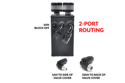 STM Evo 7/8/9 Oil Catch Can Trans Mount Vented
