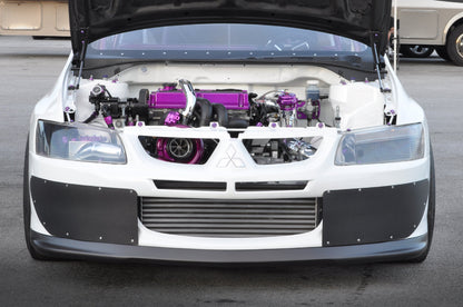 STM Carbon Fiber Front Bumper Shutters - Evo 9