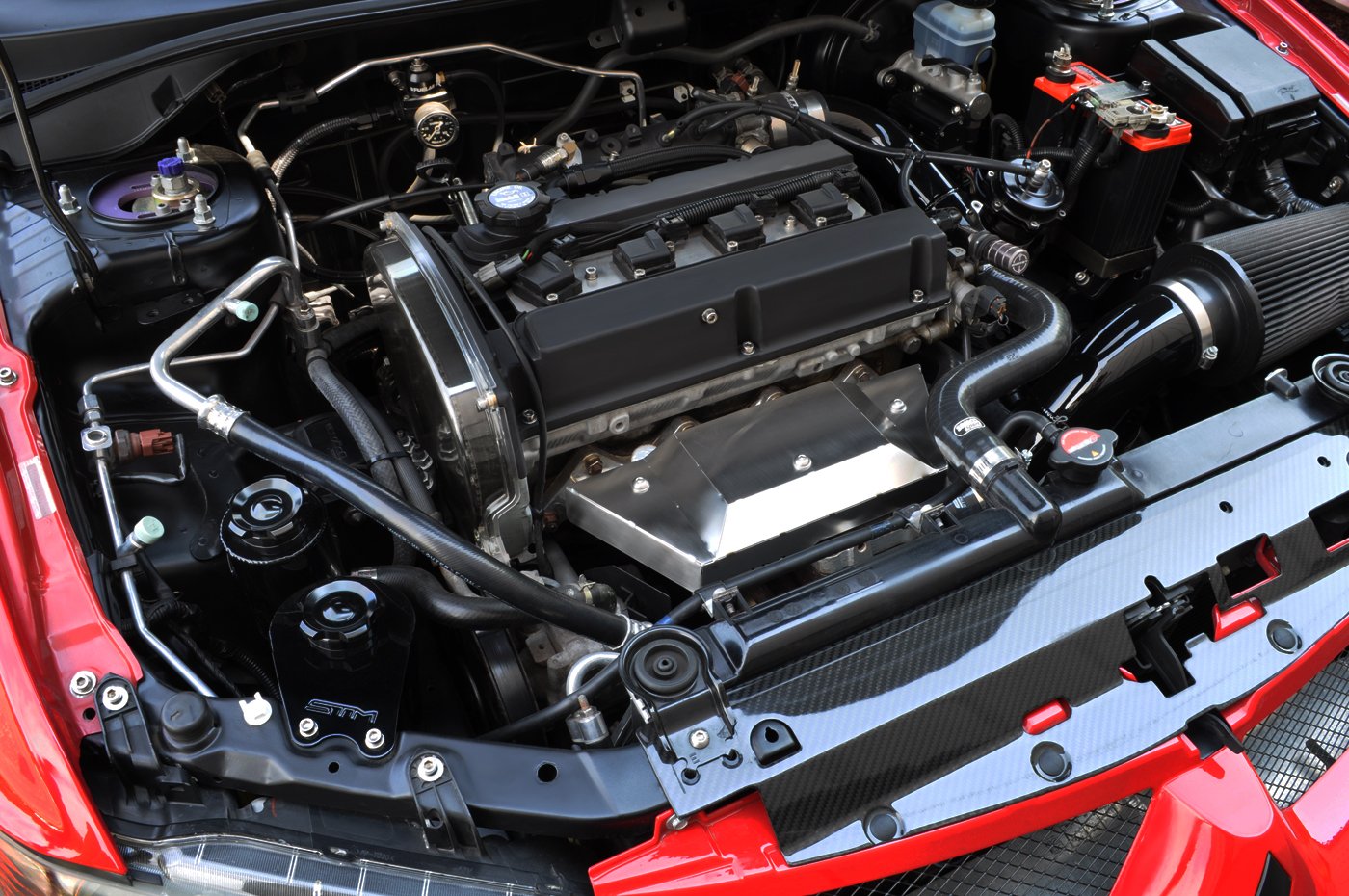 STM Titanium Exhaust Manifold Cover for Evo 8/9 (EMC-TI)