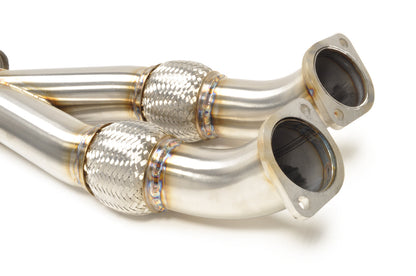 STM Stainless Race Y-Pipe with Muffler for R35 GTR (Not for Street Use)