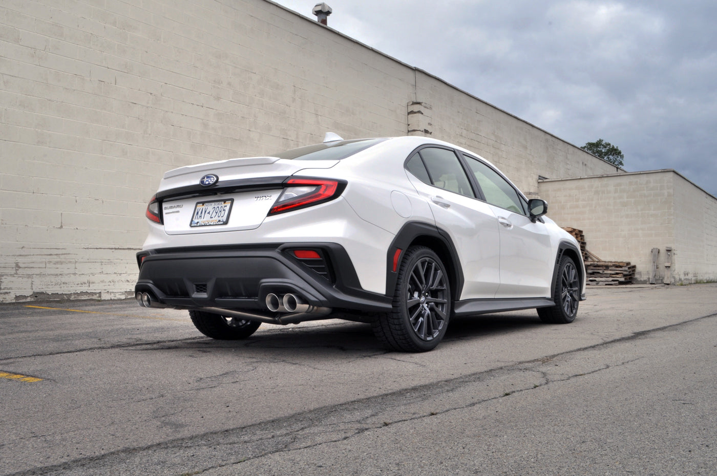 STM Stainless Dual Exit Cat-Back Exhaust for 2022+ WRX