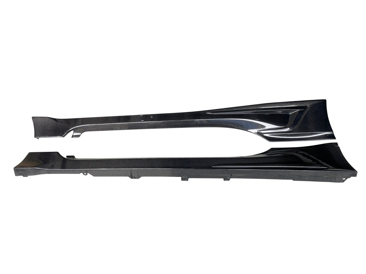 JDMuscle [22+ BRZ/GR86] TR Style Carbon Fiber Side Skirt Add-on Lip