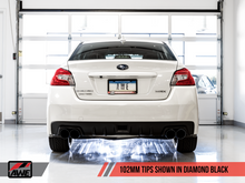 AWE Tuning Subaru WRX/STI VA/GV Sedan Track Edition Exhaust - Diamond Black Tips (102mm)