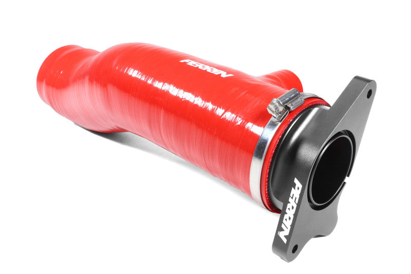 PERRIN 22-26 Subaru WRX / 20-25 LGT & OBXT Turbo Inlet Hose w/Turbo Adapter Flange (Long) - Red
