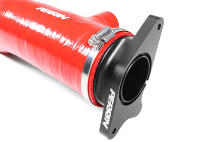 PERRIN 22-26 Subaru WRX / 20-25 LGT & OBXT Turbo Inlet Hose w/Turbo Adapter Flange (Long) - Red