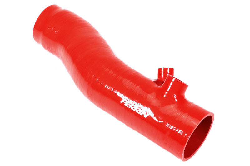 PERRIN 22-26 Subaru WRX / 20-25 LGT & OBXT Turbo Inlet Hose w/Turbo Adapter Flange (Long) - Red