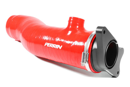 PERRIN 22-26 Subaru WRX / 20-25 LGT & OBXT Turbo Inlet Hose w/Turbo Adapter Flange (Long) - Red