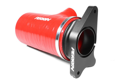 PERRIN 22-26 Subaru WRX / 20-25 LGT & OBXT Turbo Inlet Hose w/Turbo Adapter Flange (Short) - Red