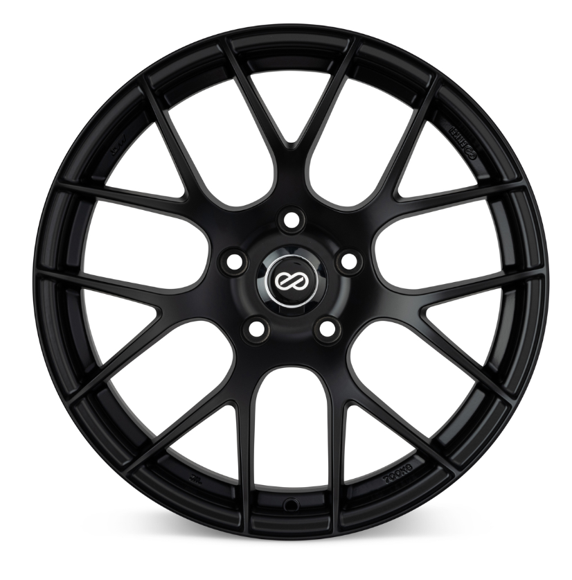 Enkei Raijin 19x8.5 50mm Offset 5x114.3 Bolt Pattern 72.6 Hub Bore Black Wheel