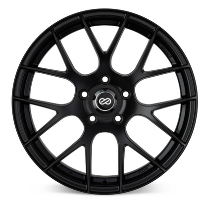 Enkei Raijin 19x8.5 50mm Offset 5x114.3 Bolt Pattern 72.6 Hub Bore Black Wheel