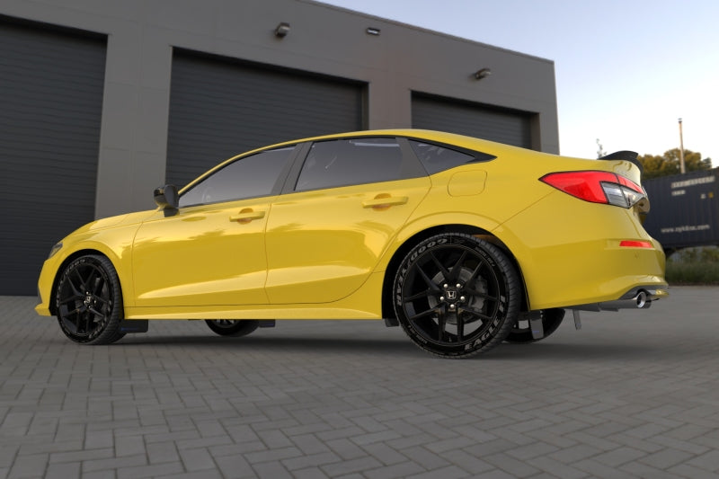 Rally Armor 22-26 Honda Civic/Civic Si/Sport Red UR Mud Flap w/White Logo